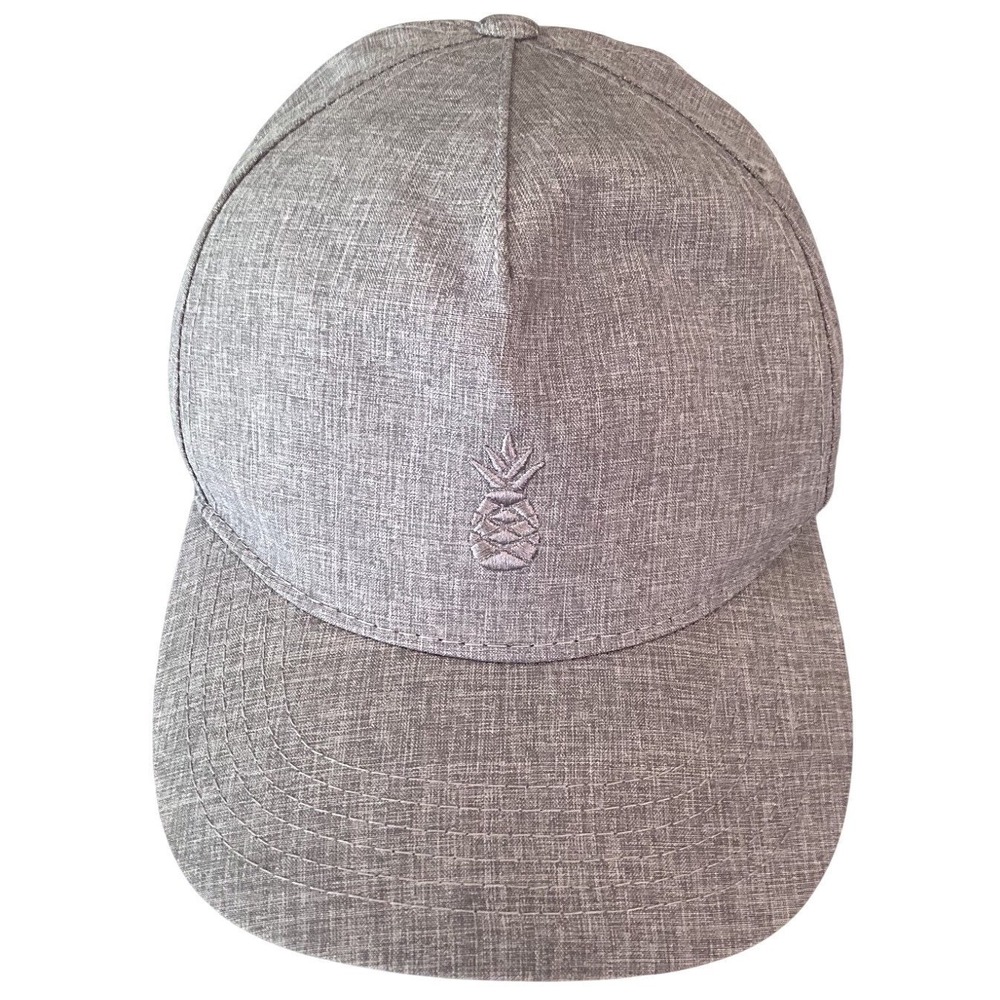 Chubbies‎ Baseball Hat Cap Grey Heather Pineapple Logo Snapback Adjustable NWOT